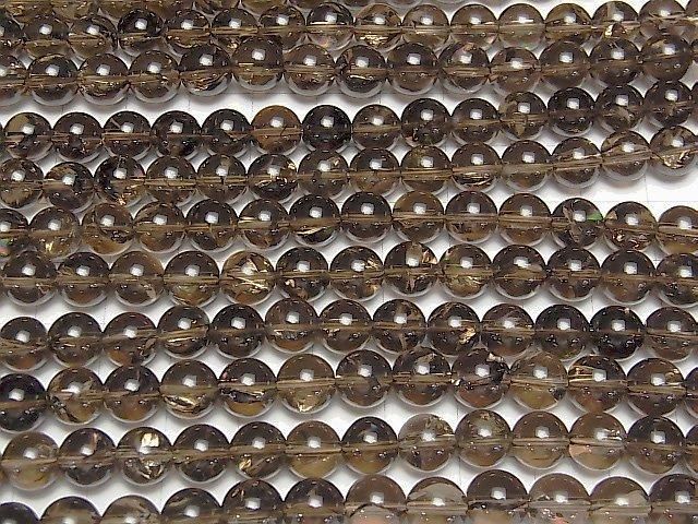 [Video] Smoky Iris Quartz AAA- Round 8mm [Dark Color] Half or 1-strand beads (approx. 15 inches/36 cm)