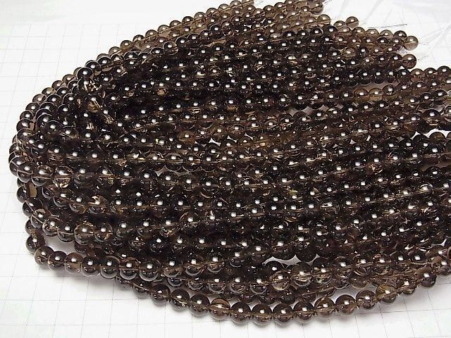 [Video] Smoky Iris Quartz AAA- Round 8mm [Dark Color] Half or 1-strand beads (approx. 15 inches/36 cm)
