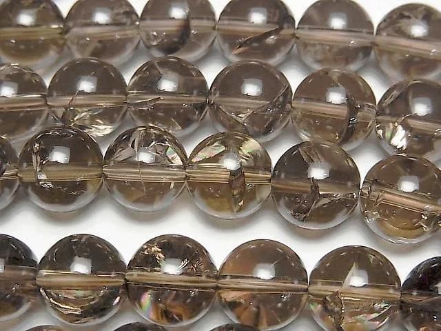 [Video] Smoky Iris Quartz AAA - Round 10mm [Medium Color] Half or 1-strand beads (approx. 14 inches/34 cm)