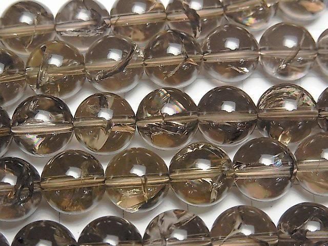 [Video] Smoky Iris Quartz AAA - Round 10mm [Medium Color] Half or 1-strand beads (approx. 14 inches/34 cm)