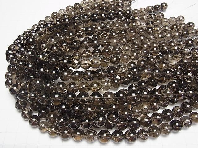 [Video] Smoky Iris Quartz AAA- Round 10mm [Dark color] half or 1strand beads (aprx.14inch/34cm)