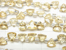 [Video] High Quality Citrine AAA Triangle Faceted 5x5mm half or 1strand (28pcs )