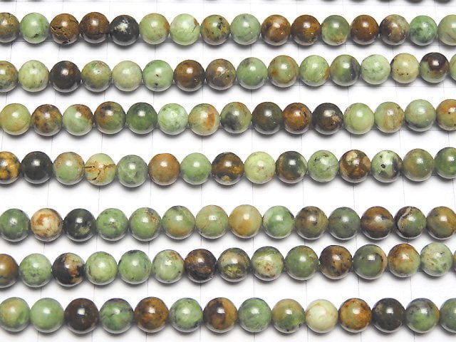 [Video] Green Opal Round 6mm 1strand beads (aprx.15inch/37cm)