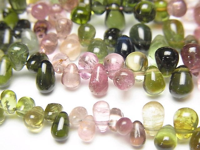 Drop, Tourmaline Gemstone Beads