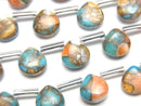 Chestnut Shape, Copper Turquoise & Amazonite Gemstone Beads