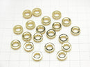 [Video] Metal Parts Rondelle 10.5x10.5x3.5mm Gold (with CZ) 2pcs