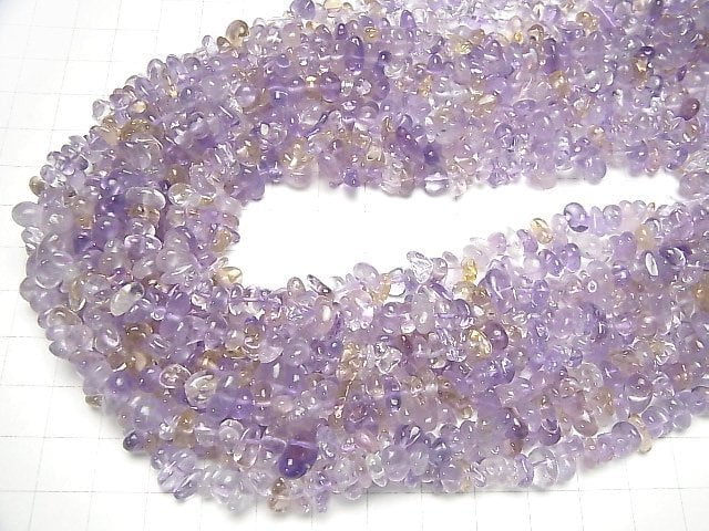 Amethyst x Citrine  Chips (Small Nugget ) 1strand beads (aprx.15inch/37cm)