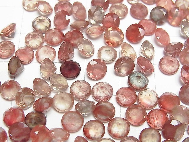 [Video] High Quality Andesine AAA Loose stone Round Faceted 6x6mm 5pcs