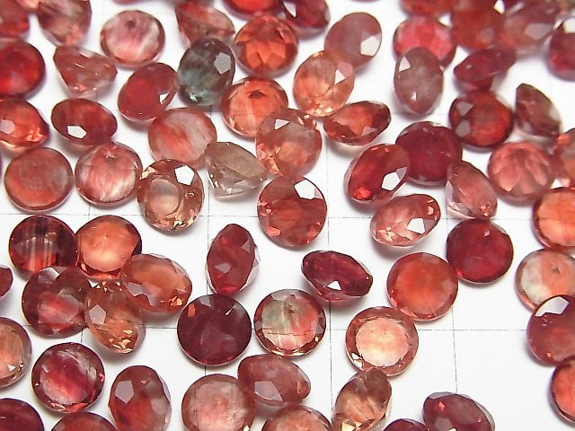 [Video] High Quality Andesine AAA+ Loose stone Round Faceted 6x6mm 5pcs