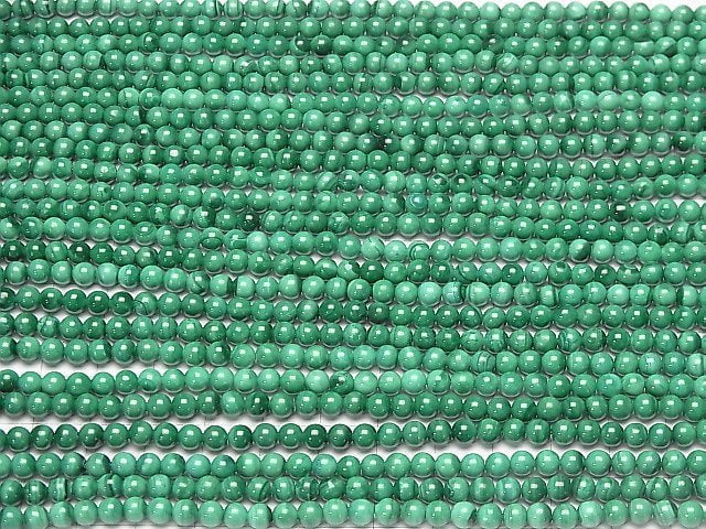 [Video] Malachite AA++ Round 4.5mm 1strand beads (aprx.15inch/37cm)