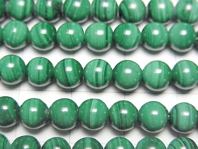 [Video] Malachite AA++ Round 6mm 1strand beads (aprx.15inch/37cm)