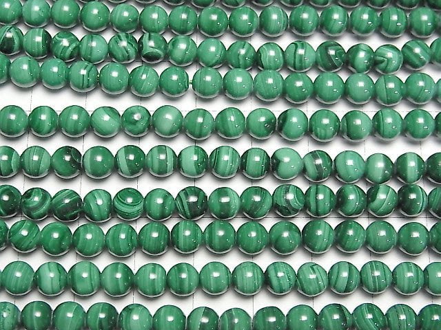 [Video] Malachite AA++ Round 6mm 1strand beads (aprx.15inch/37cm)