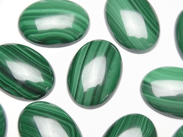 Cabochon, Malachite Gemstone Beads