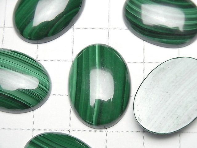 [Video]Malachite AAA Oval Cabochon 25x18mm 1pc