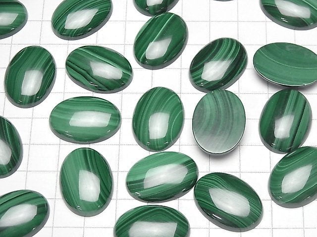 [Video]Malachite AAA Oval Cabochon 25x18mm 1pc