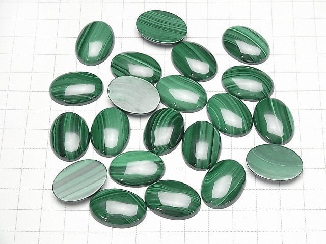 [Video]Malachite AAA Oval Cabochon 25x18mm 1pc