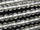 Crystal Quartz, Roundel Gemstone Beads