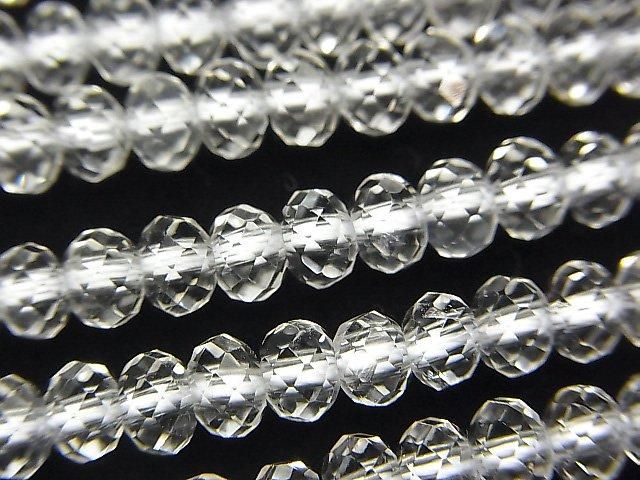 [Video] High Quality! Crystal AAA Faceted Button Rondelle 5x5x3mm half or 1-strand beads (approx. 15inch/36cm)
