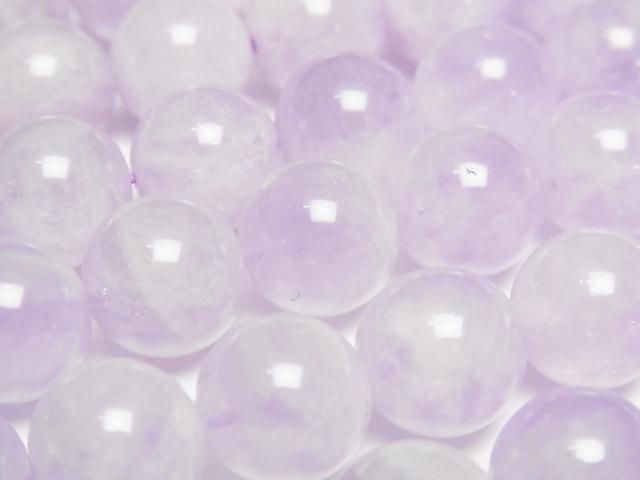 [Video] Lavender Amethyst AA++ Round 10mm half or 1-strand beads (approx. 15 inches/37 cm)