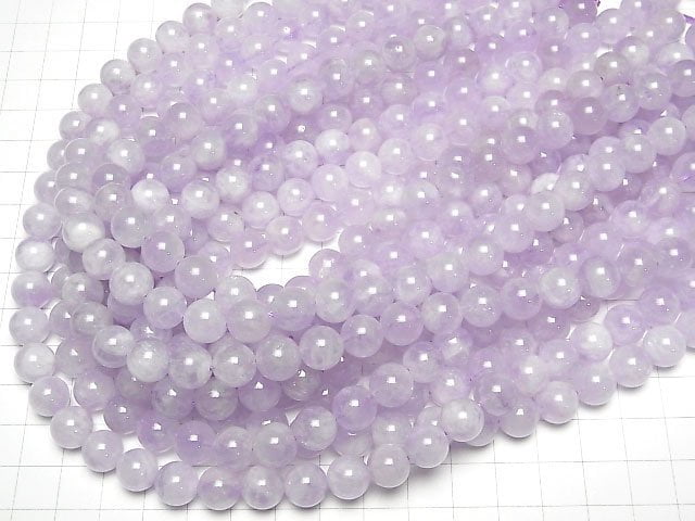 [Video] Lavender Amethyst AAA- Round 10mm half or 1strand beads (aprx.15inch/38cm)