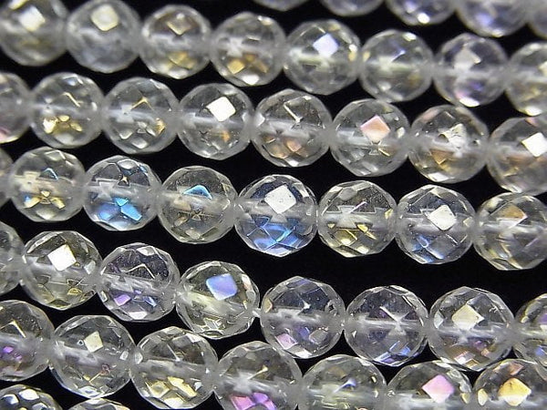 Faceted Round, Flash Crystal Gemstone Beads