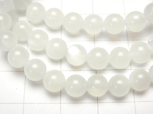 [Video] White Moonstone AAA- Round 6mm Bracelet