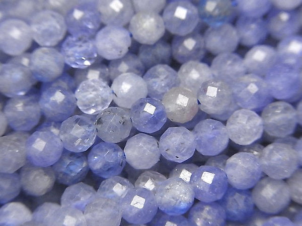 Faceted Round, Tanzanite Gemstone Beads