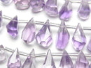 Amethyst, Drop, Faceted Briolette Gemstone Beads