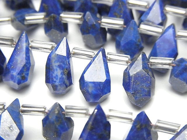 Drop, Faceted Briolette, Lapis lazuli Gemstone Beads