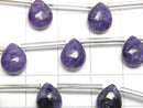 [Video] Charoite AAA- Pear shape (Smooth) 10x8mm half or 1strand (8pcs)