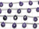 [Video] Charoite AAA- Pear shape (Smooth) 10x8mm half or 1strand (8pcs)