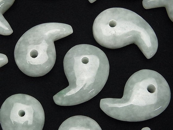 Comma Shaped, Jadeite & Nephrite Gemstone Beads