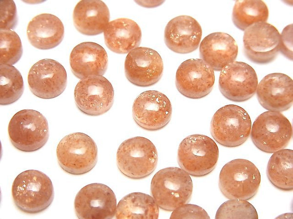 Cabochon, Sunstone Gemstone Beads