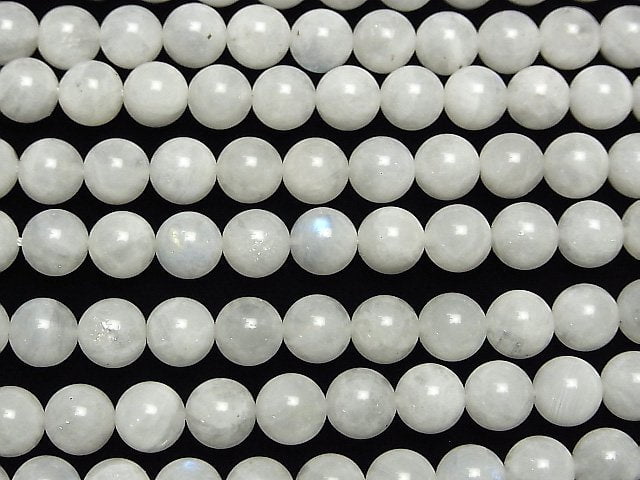 [Video] Rainbow Moonstone AA Round 8mm half or 1strand beads (aprx.15inch / 37cm)