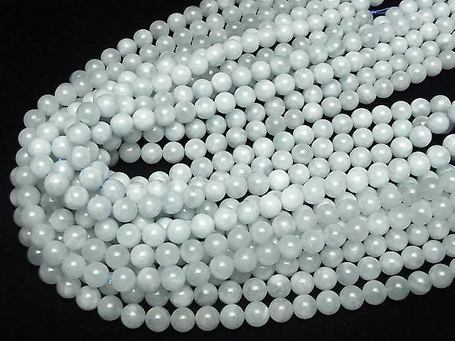 [Video] Aquamarine AA+ Round 8mm half or 1strand beads (approx. 15 inches/36 cm)