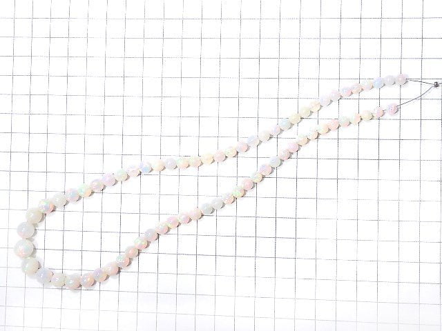 [Video] [One of a kind] Top Quality Precious Opal AAAAA Round 4.5-9mm Size Gradation 1strand beads (aprx.16inch / 39cm) NO.2