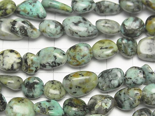 African Turquoise  Small Size Nugget  1strand beads (aprx.15inch/38cm)