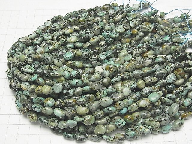 African Turquoise  Small Size Nugget  1strand beads (aprx.15inch/38cm)