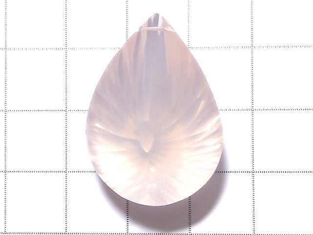 [Video] [One of a kind] High Quality Madagascar Rose Quartz AAA Pear shape Concave Cut 1pc NO.8