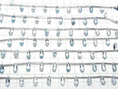 [Video] High Quality Sky Blue Topaz AAA Pear shape Faceted 12x5mm half or 1strand (8pcs )