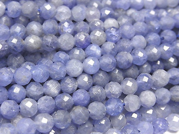 Faceted Round, Tanzanite Gemstone Beads