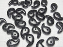 [Video] Black Jadeite AA++ Comma Shaped Bead 30x20mm 1pc
