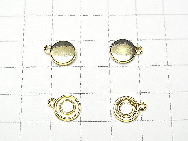 [Video] Metal parts Magnet type Clasp with Jump Ring 14x9mm Gold color 2pairs