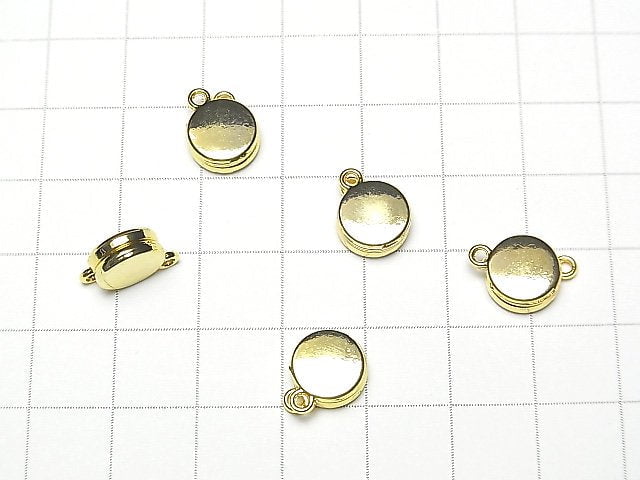 [Video] Metal parts Magnet type Clasp with Jump Ring 14x9mm Gold color 2pairs