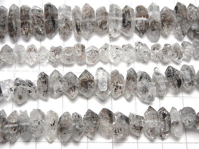 [Video] Pakistan Double Point Crystal half or 1strand beads (aprx.15inch / 38cm)