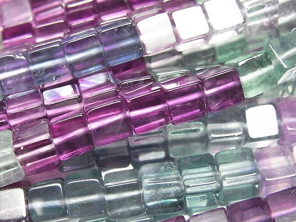 Cube, Fluorite Gemstone Beads