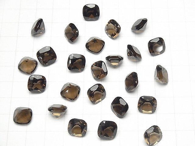 [Video] High Quality Smoky Quartz AAA Loose stone Square Faceted 10x10mm 3pcs