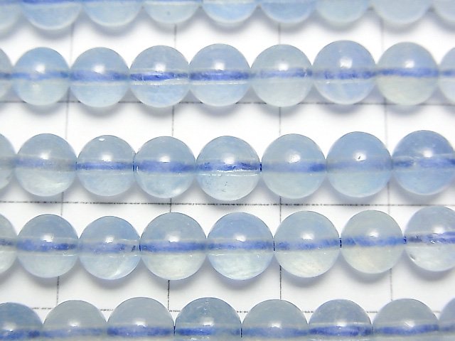 [Video]Aquamarine AA++ Round 6mm 1strand beads (aprx.15inch/38cm)