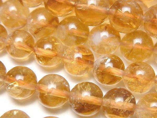 Citrine, Round Gemstone Beads