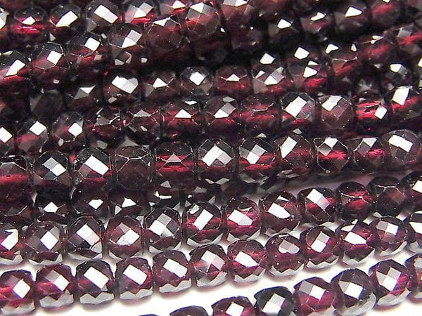 [Video] High Quality! Garnet AA++ Cube Shape 4x4x4mm half or 1strand beads (aprx.15inch/36cm)